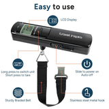 Battery - Free Luggage Scale, Suitcase Scale for Travel, 110 lbs/50 kg, Portable Handheld Weight Scale, No Batteries Needed