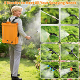 Battery Powered Backpack Sprayer 5 Gallon,90 PSI Electric Garden Sprayer with 8 Nozzles & Telescoping Wand,Weed Yard Sprayer Compatible with Dewalt 20V 2.6Ah Battery (Battery not Included)