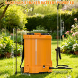 Battery Powered Backpack Sprayer 5 Gallon,90 PSI Electric Garden Sprayer with 8 Nozzles & Telescoping Wand,Weed Yard Sprayer Compatible with Dewalt 20V 2.6Ah Battery (Battery not Included)