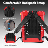 Battery Powered Backpack Sprayer 5.3 Gallon, 100 PSI Adjustable Pressure Electric Sprayer with 2X3.0A Batteries, Weed Yard Lawn Sprayer with Telescopic Wand, 5 Nozzles