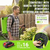 Battery Powered Backpack Sprayer 5.3 Gallon 20L,MCY 100 PSI Electric Graden Sprayer Work,Weed Yard Sprayer with 21V Strong Battery,8 Nozzles,Telescopic Wand,2.6Ah Battery and Chargers Included