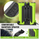 Battery Powered Backpack Sprayer 5.3 Gallon 20L,MCY 100 PSI Electric Graden Sprayer Work,Weed Yard Sprayer with 21V Strong Battery,8 Nozzles,Telescopic Wand,2.6Ah Battery and Chargers Included