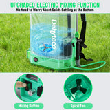 Battery Powered Backpack Sprayer with Mixer 4.2 Gallon, Upgraded Backrest & Strap, Adjustable PSI 0 - 100, Electric Garden Sprayer Compatible with Makita 21V/2.6Ah Battery & Charger, 5 Nozzles & Goggles