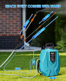 Battery Powered Garden Sprayer 3.2 Gallon, Electric Backpack Sprayer, Weed Yard Lawn Sprayer with 7 Mist Nozzles & Retractable Wand & Adjustable Strap for Lawn, Garden, Yard