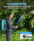 Battery Powered Garden Sprayer 3.2 Gallon, Electric Backpack Sprayer, Weed Yard Lawn Sprayer with 7 Mist Nozzles & Retractable Wand & Adjustable Strap for Lawn, Garden, Yard