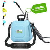 Battery Powered Sprayer 2 Gallon, Electric Sprayer with Retractable Wand & 4 Mist Nozzles & USB Rechargeable Handle, Water Spray Pump Sprayers for Planting Lawn Yard Garden