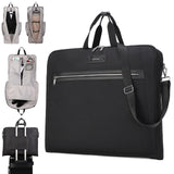 BE SMART Waterproof Foldable Garment Bags for Travel, 51" Large Travel Hanging Bags for Clothes, Carry on Suit Bag with Strap for Men Women, Wrinkle Free Luggage Suit Cover for Business Trips(Black)