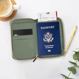 Beautiful Passport Holder for Travel with Wristlet Strap - All - in - One Wallet for Women with Card Slots and Tassel Keychain - Perfect Case to Keep Your Travel Documents Organized & Safe