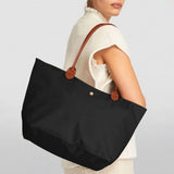 BEFSN Large Work Tote Bag For Women: Black For 13 - 15" Laptop Foldable Lightweight - For Office Professionals College Students Aged 25 - 45 - Commute Travel