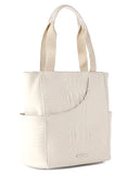 Beige Mollie Tote by BRAHMIN