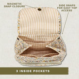 Bella Taylor Mini Backpack, Quilted Hands-Free Bag, Prairie Meadow