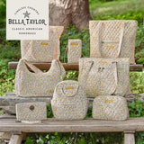 Bella Taylor Mini Backpack, Quilted Hands-Free Bag, Prairie Meadow