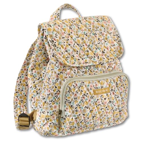 Bella Taylor Mini Backpack, Quilted Hands-Free Bag, Prairie Meadow
