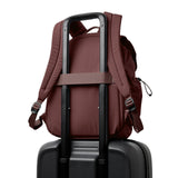 Bellroy Cinch Backpack (lightweight 20 liter backpack with external organization and adjustable shoulder straps) - Burgundy