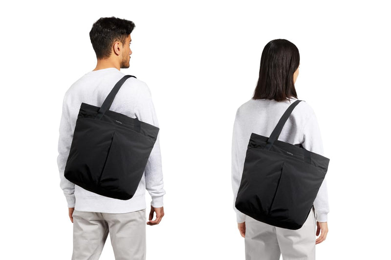 Bellroy Lite Totepack (18 liter lightweight tote bag and backpack, for beach, travel and every day) - Black