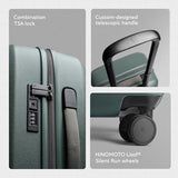 Bellroy Transit Carry-On Large (46L carry-on luggage, with hard shell and removable packing cells) - Bronze