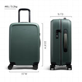Bellroy Transit Carry-On Large (46L carry-on luggage, with hard shell and removable packing cells) - Everglade