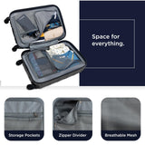 Ben Sherman Nottingham Lightweight Hardside 4 - Wheel Spinner Travel Luggage, Charcoal, 20 - Inch Carry On