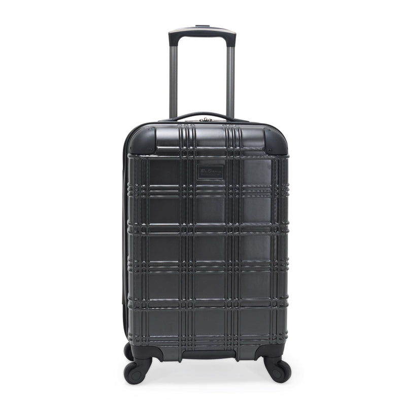 Ben Sherman Nottingham Lightweight Hardside 4 - Wheel Spinner Travel Luggage, Charcoal, 20 - Inch Carry On