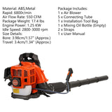 BENBOR Backpack Leaf Blower,52CC Backpack Leaf Blower Gas Powered,550CFM 2 - Stroke Engine Gas Leaf Blower,Powerful Air Cooling Gasoline Backpack Blower Snow Blower for Garden Yard (550CFM Square)