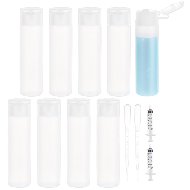 BENECREAT 10 Pack 18ml 0.6oz Small Travel Squeeze Bottles Refillable Makeup Foundation Container Travel Essentials Sample Bottles for | Backpacks4Less