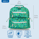 Bentgo Kids Backpack - Lightweight 14” Backpack in Fun Prints for School, Travel, & Daycare, Ideal for Ages 4+, Roomy Interior, Durable & Water - Resistant Fabric, & Loop for Lunch Bag (Bug Buddies)