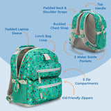 Bentgo Kids Backpack - Lightweight 14” Backpack in Fun Prints for School, Travel, & Daycare, Ideal for Ages 4+, Roomy Interior, Durable & Water - Resistant Fabric, & Loop for Lunch Bag (Bug Buddies)