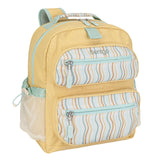 Bentgo Kids Backpack (Whimsy & Wonder Collection) - Lightweight 14’’ for School, Travel & Daycare - Ideal for Kids 4+, Durable & Water - Resistant, Roomy Interior, Loop for Lunch Bag (Wavy)