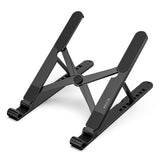 BESIGN LS01 Pro Ergonomic Laptop Stand, Plastic Laptop Riser, Portable and Adjustable Notebook Computer Holder Compatible with 10 - 14" Laptops (Black)
