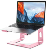 BESIGN LS03 Aluminum Laptop Stand, Ergonomic Detachable Computer Stand, Notebook Holder Compatible with Air, Pro, Dell, HP, Lenovo More 10 - 15.6" Laptops, Pink