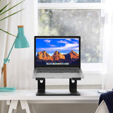 BESIGN LS03 Aluminum Laptop Stand, Ergonomic Detachable Computer Stand, Riser Holder Notebook Stand Compatible with Air, Pro, Dell, HP, Lenovo More 10 - 15.6" Laptops, Black