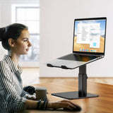 BESIGN LSX6N Laptop Stand, Ergonomic Adjustable Notebook Riser Holder, Computer Stand Compatible with Air, Pro, Dell, HP, Lenovo More 10 - 15.6" Laptops, Black