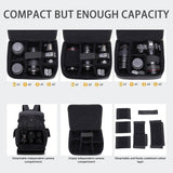 BESMART Waterproof Camera Backpack with Removable Cube for Photographers,Professional Camera Bags with Laptop Compartment & Rain Cover & Trolley Sleeve,Large Photography Backpack Camera Bag Backpacks