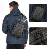 Besnfoto Camera Hardshell Case Crossbody Camera Sling Bag Small Waterproof Photography Bag for Mirrorless and DSLR Cameras