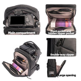 Besnfoto Camera Hardshell Case Crossbody Camera Sling Bag Small Waterproof Photography Bag for Mirrorless and DSLR Cameras