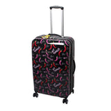 Betsey Johnson 26 Inch Checked Luggage Collection - Expandable Scratch Resistant (ABS + PC) Hardside Suitcase - Designer Lightweight Bag with 8 - Rolling Spinner Wheels (TAMALE, 26in)