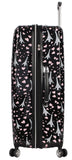 Betsey Johnson 30 Inch Checked Luggage Collection - Expandable Scratch Resistant (ABS + PC) Hardside Suitcase - Designer Lightweight Bag with 8 - Rolling Spinner Wheels (Paris Love)