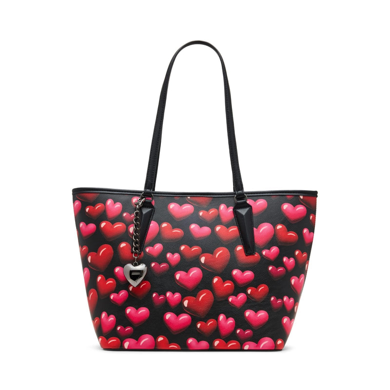Betsey Johnson Bubble Hearts Tote Black Multi