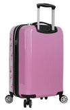 Betsey Johnson Designer 20 Inch Carry On - Expandable (ABS + PC) Hardside Luggage - Lightweight Durable Suitcase With 8 - Rolling Spinner Wheels for Women (20in, Flamingo Strut)