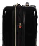 Betsey Johnson Designer 20 Inch Carry On - Expandable (ABS + PC) Hardside Luggage - Lightweight Durable Suitcase With 8 - Rolling Spinner Wheels for Women (Heart to Heart Black)
