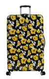 Betsey Johnson Designer Luggage Collection - Expandable 3 Piece Hardside Lightweight Spinner Suitcase Set - Travel Set includes 20 - Inch Carry On, 26 inch and 30 - Inch Checked Suitcase (Sunflower)