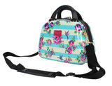 Betsey Johnson Hardside Cosmetic Case - Lightweight Small Size Hardshell Travel Hand Makeup Bag - Adjustable Shoulder Strap - Bag for Women - Multi - Functional Case (Hummingbird)