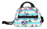 Betsey Johnson Hardside Cosmetic Case - Lightweight Small Size Hardshell Travel Hand Makeup Bag - Adjustable Shoulder Strap - Bag for Women - Multi - Functional Case (Hummingbird)