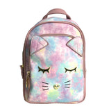 Betsey Johnson Luv Betsey B-Jax Tie Dye Kitty Small Backpack, Pink Multi