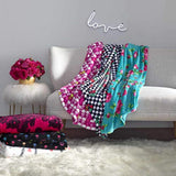 Betsey Johnson - Throw Blanket, Buttery - Soft Throw Blanket for Couch or Bed, Boldly Plush & Oversized Bedding (Betsey Signature, 50" x 70")