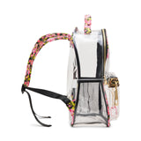 Betsey Johnson Wild Child Clear Backpack with Pouch