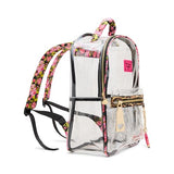 Betsey Johnson Wild Child Clear Backpack with Pouch
