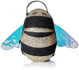 Betsey Johnson Women's What S The Buzz Crossbody Backpack, Black-honey Bee, One Size US