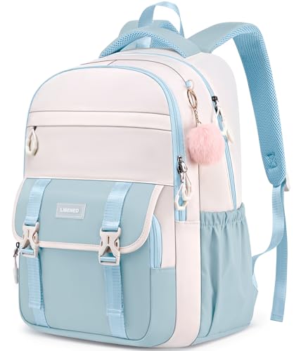 Big Student Laptop Backpack for Teen Girls & College Women - Large High School Bookbag, Ergonomic Travel Daypack, Water-Resistant, Sturdy School Bag