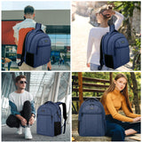 BIKROD Backpack for Boys Men, School Backpack for Teens Girls, Lightweight Casual High School Bookbag, Daily - use Travel Laptop Backpack with USB Charging Port Fits 15.6 Inch Notebook